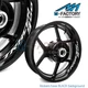 Wheel Decal 17'' Rim Sticker Tape Set For Yamaha TRACER 900 FJ-09 2015-2020