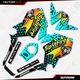Cyan Spark Racing Graphic kit fits Honda Grom 2017 2018 2019 2020 MSX125