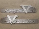 Harley 1955-1956 Fuel Tank Emblem SET ... HIGHEST QUALITY Harley PARTS!  ..Sale!
