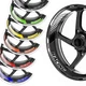 White Graphic Wheel Stickers GP07 For Suzuki GSXS750 V-STROM 250 SV650X