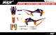 Fit KTM XCW XCFW EXC EXCF 2020 to 2023 & 2019 to 2022 SX SXF XC XCF graphic kit