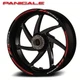 Wheel stripes for DUCATI PANIGALE 1299 V2 V4 stickers rim decals graphics red