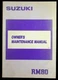 Suzuki Motorcycle Owner's Manual OEM RM80 August 1988 99011-02B23-03A
