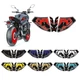 For YAMAHA MT-09 / SP 2021-2023 3D Gel Front & Side Tank Fuel Gip Sticker Pad
