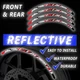 Reflective Rim Wheel Stickers Fits 17" SH11 For Yamaha MT03 MT-3 18-20 19