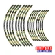 Camo Dirt Bike Wheel Rim Stickers For Suzuki DR-Z400S DRZ400S 2000-2021