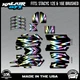 Graphics Kit for STACYC 12 EDRIVE and 16 EDRIVE BRUSHED Vizion Series - Rainbow