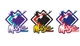 Moose Moose Offroad Decals - 3pk Motorcycle Street Bike Dirt Bike 4320-2531