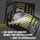 Yellow 17" Rim Reflective Wheel Stickers SH30 For Aprilia SHIVER 750 07 08 09 10