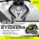 Yamaha MT-09 curve fuel tank stickers [M960]