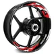 For Suzuki Bandit GSF 1250 07-18 17 Wheel Inner Rim Stickers 17 inch S10B Red