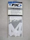 Factory Effex 4" White Decal Pro Number #4 (132564)