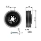 Gates TVD1015A Pulley, Crankshaft for Audi, Skoda, VW