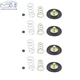 4 Air Cut Off Valve Kit carb rebuild repair set fit for Honda cb900 cb750 cb650