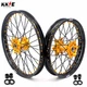 KKE 21/18 Wheels Rims for Suzuki DRZ400 DRZ400E DRZ400S DRZ400SM Gold Hubs