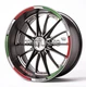 899 949 1199 1200 1299 Ducati Corse Wheel Decals Rim Sticker Stripe ITALY COLORS