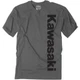 Factory Effex 24-87106 Kawasaki Vertical T-Shirt XL Charcoal