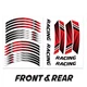 Red 17 inch Wheel Sticker Decal AX2 For Yamaha FZ10 MT-10 18-21 20 19