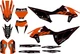 Fit KTM XCW XCFW EXC EXCF 2020 to 2023 & 2019 to 2022 SX SXF XC XCF graphic kit