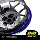 17" Red Rim Wheel Decals Stickers AA02 For Honda CBR1000RR 2019-2021 19 20 21