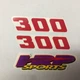 300 Displacement Decal Sticker Set  Radiator Shroud  HRP Purple Sticker KTM