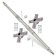 Rear Axle Shaft w/ Hubs for Yamaha 5D3-25381-00-00 5TG-25381-10-00 YFZ450 06-13
