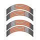 L01B For Yamaha MT09 MT-09 2018-2021 Orange Wheel Stripes Sticker 20 19