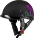 Gmax HH-65 Corvus Matte Black Purple Grey W/ Peak Helmet size X-Small