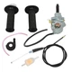 Carburetor & Throttle Cable & Handle Grip Bar For Honda XR50R 2000-2003 (7/8")