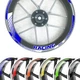 Blue 17 inch GP07 Wheel Sticker For Honda CBR1000RR-R Fireblade CBR600F