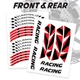 DIMA 17'' Rim Wheel Stickers Decal Graphic For Honda NC700 X 12-17 16 15 14 13
