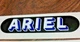 Ariel 3-1/2 x 7/8" blue black & silver gas petrol tank vinyl decal sticker pair