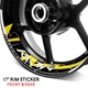 17 inch Vinyl Wheel Rim Stickers S26B For Yamaha MT09 18 19 20 21