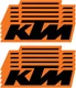 DCOR - 40-30-107 - KTM Decal - 6" - 10 Pack