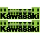 D'COR Visuals Kawasaki Decal - 10 Pack - 6in 40-20-107