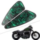 Green Skull Motorcycle Decals Fuel Gas Tank Pad Stickers for Harley XL883 1200
