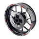 Red 17" Rim Reflective Wheel Stickers SH26 For Yamaha MT03 18 19 20