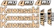 #B5712 Kawasaki Mule 3010 Decal Sticker Kit Kit LAMINATED