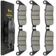 Front Rear Brake Pads for Honda CBR1000F Hurricane 1000 1990 1991