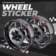 Red 17'' Rim Wheel Sticker Decal Strip Tape P05B For Honda CB 919 Hornet 900