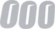 DCOR - 45-30-0 - Slash Number Plate - #0 - White - 6"