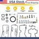 For Honda CRF250R CRF250X CRF450R Carburetor CRF450X Repair Kit Gasket Rebuild