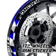 SP13 17'' Rim Wheel Stickers Decal Graphic Kit For Suzuki GSR 600 06-10 09 08 07