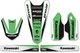 FACTORY EFFEX Fits Kawasaki 19-50120 Trim Kit Graphic For Motorcycle