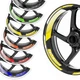 Yellow Custom Wheel Rim Sticker GP07 For Kawasaki VULCAN S 650 EN650 Z1000 Z400