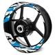 17 inch Vinyl Wheel Rim Stickers S22W For Yamaha FZ09 MT-09 18 19 20 21