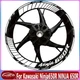 New 17" For Kawasaki Ninja650R Motorcycle Front Rear Rim Reflective Stickers 