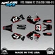 Graphics Kit for Yamaha YZ250 YZ125 (1996-2001) YZ 250 YZ 125 FH- Red