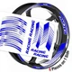Blue 17 inch GP07 Wheel Sticker For Kawasaki ER6F ER6N NINJA 650R