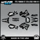 Graphics Kit for Yamaha YZ250 YZ125 (1996-2001) YZ 250 YZ 125 Rebel - WHITE
